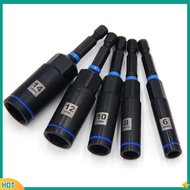 【new14】 80mm Hex Nut Driver Drill Bit Adapter Socket Wrench Extension Sleeve 6-14mm