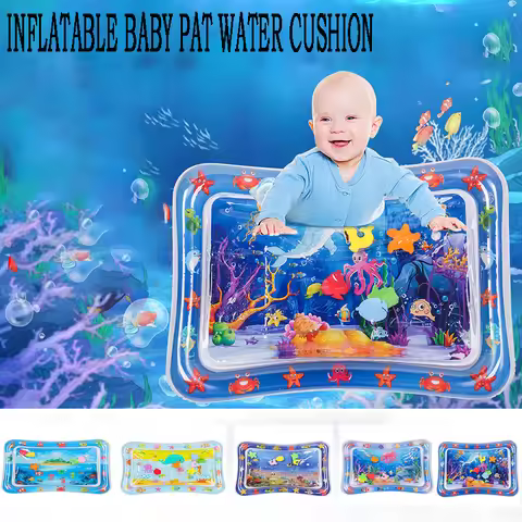 Water Mat for Babies Inflatable Activity Center, Baby Water Mat for 3 6 9 12 Months Infants Baby Toy