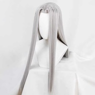 Silky Final Fantasy VII FF7 Safferos cosplay Wig Silver White Long Hair Long Straight Hair