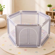 Foldable Hexagon Playpen Playground Kids Indoor Baby Play Fence Kids Safety Play Yard Pagar Mainan P