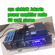 Power Amplifier Bluetooth 5.0 Modul Radio TF USB AUX Rakitan Tinggal pakai / ampli radio rakitan / ampli mini 40 watt Amplifier Mini Bluetooth 12V Cocok untuk Jualan