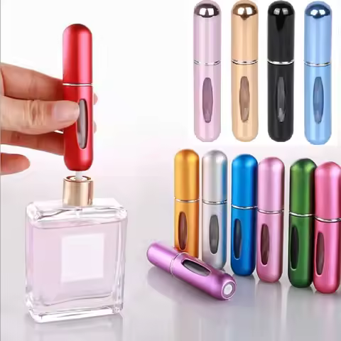 8ml /5ml Refillable Mini Perfume Bottle Portable Cosmetic Bottle Spray Bottle Atomizer Spray Contain