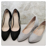 Ladies Shoe Glitter Wedges Shoe Hidden Heel Big Size Available upto size44