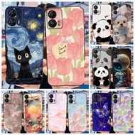Motorola Moto G53 G73 Cute Cat Panda Flower Painted Casing MotoG53 MotoG73 5G Soft Silicone TPU Phon