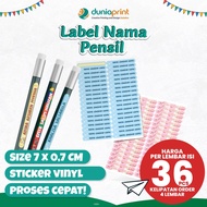 Name Label Stickers | Waterproof Name Stickers | Pencil Label Stickers | Custom Pencil Labels | Name