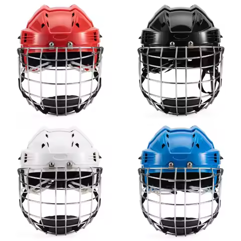 Ice hockey helmet, roller skating helmet, field hockey helmet, football helmet, land-based sports he