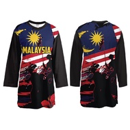 Axellent Exclusive Merdeka Jersey Collection 2023 Merdeka Clothes, Edition 7 Baju Muslimah丨Baju Jersey Muslimah