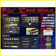 【hot sale】 FOXTER DESIGN 2 BIKE FRAME DECALS