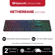 Redragon K521 RGB LED Wired Gaming Keyboard 104 Keys Membrane RGB Keyboard