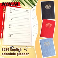 [H&L]1/3/4Pack 2026 Mini Planner with High-Quality Paper | No Bleed-Through Design, A7 Portable Size