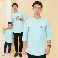 KURTA ADAMY MINT AYAH ANAK PREMIUM | KURTA LENGAN 3 SUKU | KURTA BAYI BUDAK LELAKI