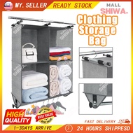 53L 2pc Clothing Storage Bag Foldable Underbed Clothes Organizer Foldable Storage Box 收纳盒