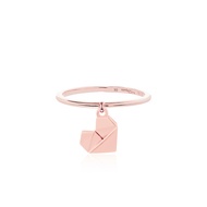 Rainbow Jewelry Origami Heart Ring