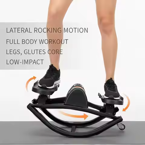Rock Stepper Exercise Equipment Portable Silent Lateral Stepper Machine for Home Apartment Dorm Offi