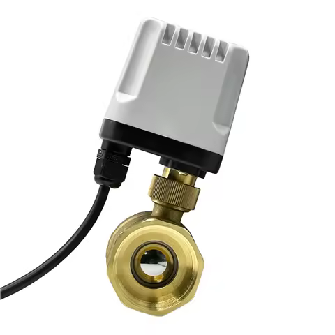 1/2" 3/4" 1" 2" IP65 Waterproof Motorized Ball Valve 3-Wire 2 Control Brass Electric Ball Valve Big