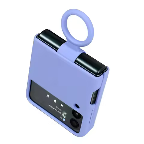 Liquid Silicone Ring Holder Case for Samsung Galaxy Z Flip 3 4 5G Flip4 Flip3 Flip2 Flip1 Foldable F