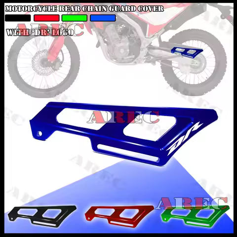 DR Logo Motorcycle CNC Aluminum Chain Guard Cover Protector Accessories For SUZUKI DR650 650S 65SE 6