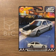 Hotwheels HW Hot Wheels Premium Toyota AE86 Sprinter Trueno (Hot Wheels Boulevard)