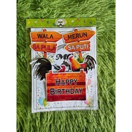 Rooster/ sabong theme cake topper