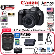 Canon EOS R6 Mark II / EOS R6 II /EOS R6M2 / EOS R6II + RF 24-105 IS STM Mirrorless Camera (Canon 1 