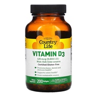 Vitamin D3 5000IU, 200Softgels