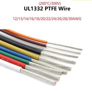 2Meter  UL1332  PTFE Tinned Copper Wire 18AWG/16AWG/14AWG/12AWG  Plastic Insulated  Electron Cable L