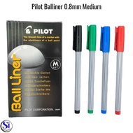[1 Box] Pilot Balliner 0.8mm Pen / Ball Pen Pilot Balliner 0.8mm Pen/