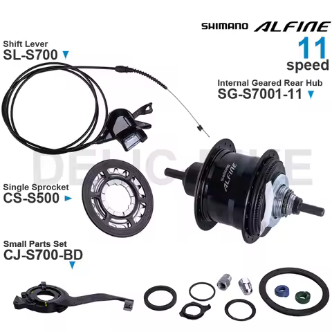 SHIMANO ALFINE 11-speed S700 Groupset Shifter SL-S700 Internal Geared Rear Hub SG-S7001-11 CS-S700 C