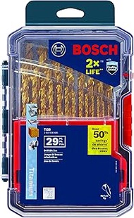 Bosch TI29 Titanium Metal Drill Bit Set (29 Piece)