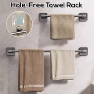 30/40/50cm Bathroom Towel Holder Without Drilling Towel Bar Self-Adhesive Towel Rack