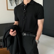 Men's Fashion Short Sleeve Polo Shirt Korean Style Polo Men's Tops