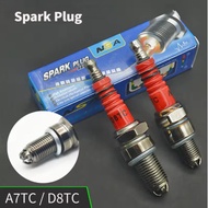 Racing 3 Electrode 10mm Spark Plug A7TC D8TC Fits GY6 50 70 110 125 150CC Atv Scooter Dirt Bike Go K