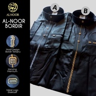 JUBAH ALNOOR BORDIR HITAM DEWASA