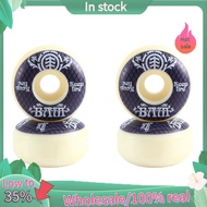 KEEPFIRE 4Pcs Skateboard Wheels 54mm PU Hardness Skate Board 85A Longboard Wheels for Street Longboa