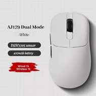 Ajazz Aj179ยอดเมาส์ไร้สาย PAW3950/3395เมาส์เล่นเกมส์สามโหมดน้ำหนักเบาพร้อมแท่นชาร์จ