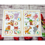Montessori matching abc smart peel-and-stick learning materials toy