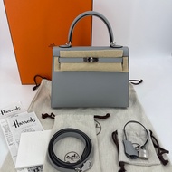 Hermes Kelly 25 Stamp K Color 8U Blue Glacier  Brand new full set