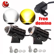 C-thru 20W 1Pair Mini Motorcycle Driving Light LED Light V5 White Yellow Double Universal High Quali