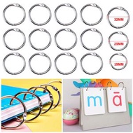 19mm 活頁裝訂鐵圈開口環 書圈鐵環 DIY頁冊書環 活頁環裝訂圈 窗簾書開口圈 環卡圈裝訂環 圓形金屬開口扣環圈 金屬書圈 【10個裝】