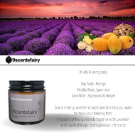 9Scentsfairy Sweet Summer Premium Scented Candle 100g Hand Poured 100% USA Natural Soy Wax Eco Wick