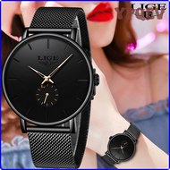 YPQEV LIGE Womens Watches Top Brand Luxury Casual Fashion Watch Women Quartz Waterproof Clock Mesh belt Ladies Wristwatch Ladies Watch DFJSI