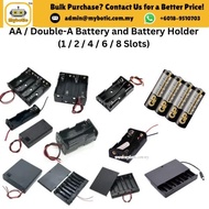 AA / Double-A Battery and Battery Holder (1 / 2 / 4 / 6 / 8 Slots)