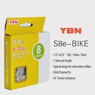YBN E-Bike Chains  8/9/10/11/12 speed Electric bicycle chain Special design For Mid-Motor BOSCH E-Bi