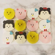 Tsum Tsum Fondant Cupcakes (12pcs)