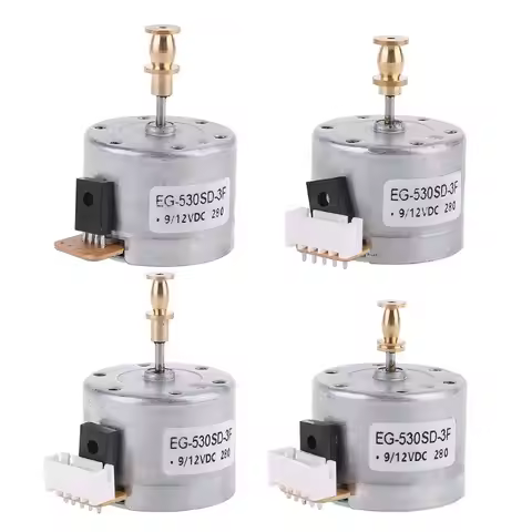 DC 9-12V 3-Speed 33/45/78 RPM Metal Turntables Motor 25 mm Mounting Holes Compatible with Turntable 