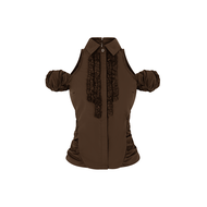 (พร้อมส่ง/ชุดแบรนด์เวียดนาม) Margaret Scarlet Top - Mania Cutie เสื้อแฟชั่นผู้หญิง