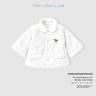 (9M-2Y) NOUS - White long-sleeved fur collarJacket - SS26.T9B