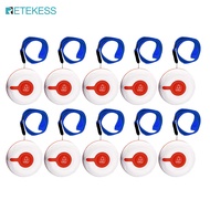 Retekess TD009 433MHzปุ่มไร้สายSpar Hotelระบบเรียกร้านอาหารปุ่มเครื่องส่งสัญญาณCall Pagerกันน้ำ (10