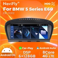 NaviFly MN-X Carplay Android 12 ID8 Car GPS Navigation DVD Player for BMW 3 5 Series E90 E91 E60 E61