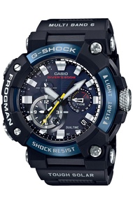 Casio FROGMAN GWF-A1000 Series G-Shock Watch, Radio Solar with Bluetooth, Blue IP Plated Stainless S